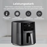 thumbnail of KLAMER Heißluftfritteuse 5l XL, Heissluftfritteuse mit Sichtfenster & Schüttel-Erinnerung, Ölfreier 1500W Airfryer mit LED-Touchscreen, digitalem deu…