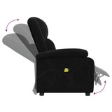 thumbnail of vidaXL Massagesessel Schwarz Samt
