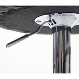 thumbnail of Set di 2 sgabelli da bar HWC-F16, sgabello da bar da banco sgabello girevole, con schienale in similpelle ~ taupe-nero