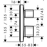 thumbnail of hansgrohe Fertigmontageset Thermostat Ecostat E für 1 Verbraucher verchromt