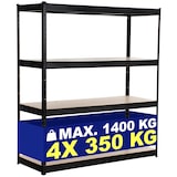 thumbnail of Stelling 160x60x180 cm zwart