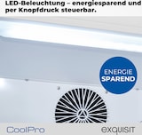thumbnail of Exquisit Glastürkühlschrank, 240l Getränkekühlschrank mit LED, Umluft, 4 verstellbare Ablagen, CoolPro, GKS5220-GT-431D weiss