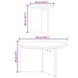 thumbnail of vidaXL Couchtisch 2 pcs Wachsbraun Massivholz Kiefer