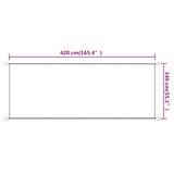 thumbnail of vidaXL Senkrechtmarkise Taupe 140x420 cm Oxford-Gewebe