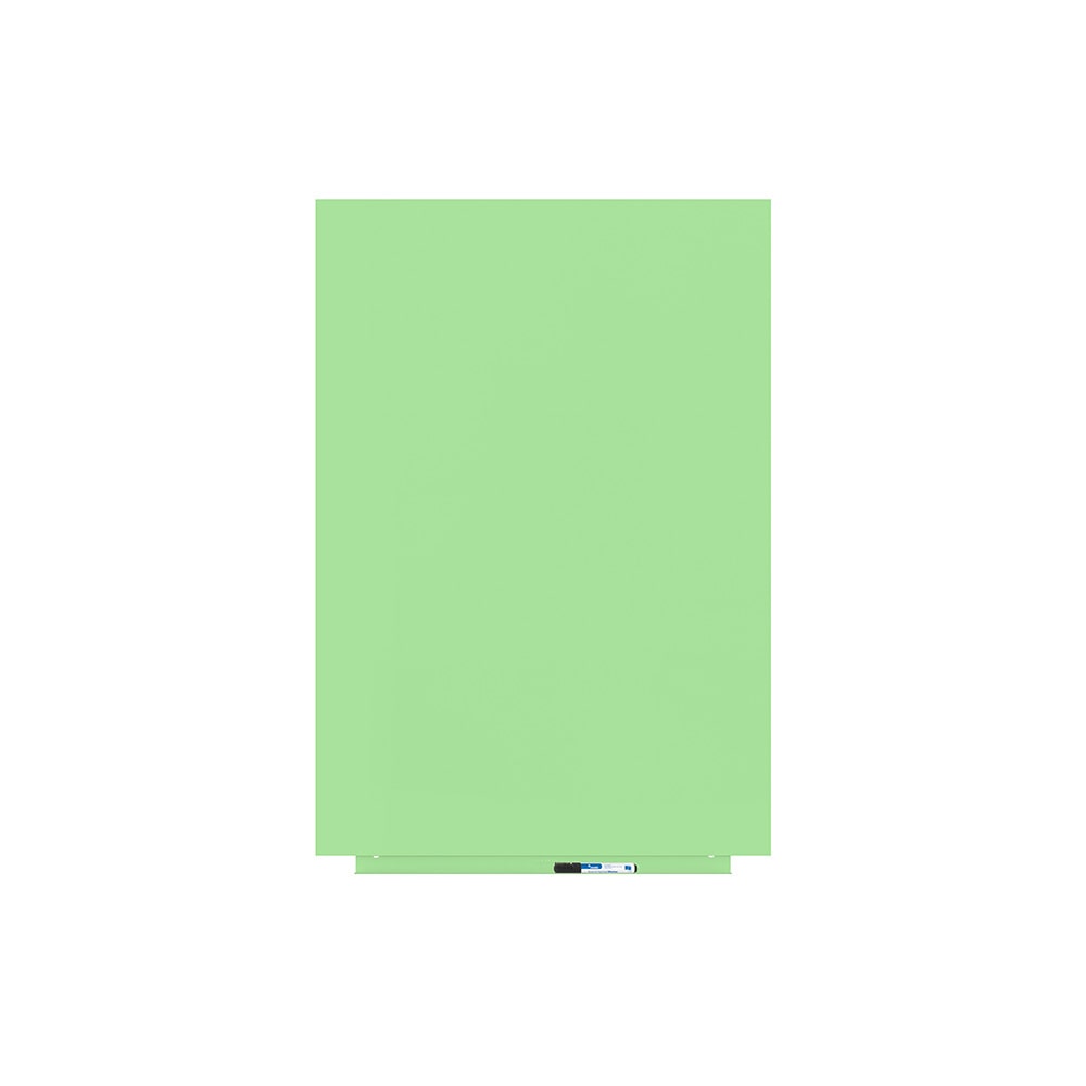 Rocada, Whiteboard Magnetisch Rahmenlos, 75x115 cm, Wandmagnettafel, Grün Lackiert, Mit Stiftablage und trocken Abwischbar - RAL Farbe 230