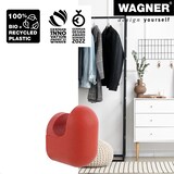 thumbnail of WAGNER hooks4home Wandhaken PILL - 75 x 55 x 45 mm, Bio Kunststoff korallenrot, DE Ware - 17042421