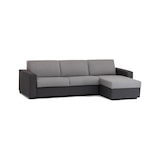 thumbnail of Dmora Divano Letto Alicya, Divano ad angolo, 100% Made in Italy, conPenisola contenitore reversibile, Cm 280x95h90, Grigio e Antracite