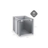 thumbnail of PROREGAL 5x Eurobox NextGen Store | HxBxT 32x30x40cm | 30 Liter | Front offen | Eurobehälter, Transportbox, Transportbehälter