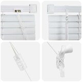 thumbnail of vidaXL Venetiaanse Jaloezieën met gordijnen Wit 130 x 105 cm Aluminium