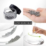 thumbnail of Intirilife Reinigungsperlen aus Edelstahl zum Reinigen von Glasgefäßen - 3 mm Durchmesser für Glaskaraffen, Vasen, Flaschen, rostfrei, 100 Stück