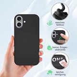 Ein schwarzes Handycover wird gezeigt.