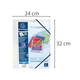 thumbnail of Exacompta 55188E 25x Sammelmappe A4 PP 3 Klappen mit Gummizug Kreacover violett - Transparent