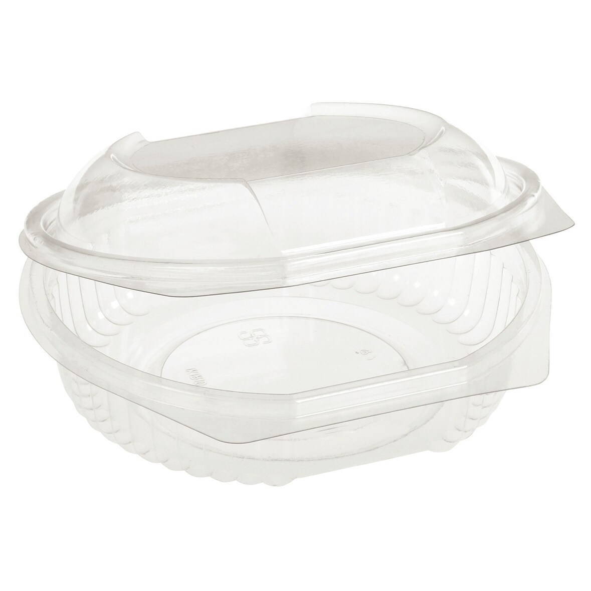 50x BIO Salatschalen fixer Deckel aus Bio-Kunststoff PLA transparent  600ml