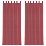thumbnail of vidaXL Voile Vorhänge mit Stangentaschen 2 Stk. Weinrot