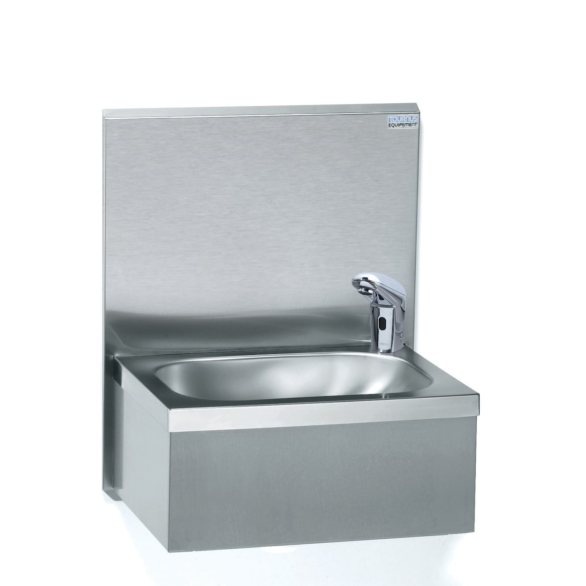 Tournus Handwaschbecken GC mit Sensor & Rückwand Höhe 540mm: Abm  440 x 335 x 540 mm, Becken 345 x 245mm, Tiefe 120mm