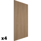thumbnail of tectake Panneaux acoustiques Sonic Wall II MDF placage bois véritable absorption phonique chêne 110x50x1,8cm isolation décoration murale