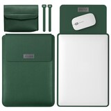 thumbnail of Sacoche Ordinateur Portable 4 En 1 Légère Et Pratique Taille 11/12 Pouces Grise Vert Foncé YONIS