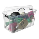 thumbnail of 5 Stück Aufbewahrungsbox transparent 80 Liter mit Deckel und Klickverschluss 719 x 385 x 372 mm