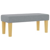 thumbnail of vidaXL Boxspringbett mit Kopfteil Hellgrau 200 x 80 cm Stoff