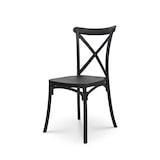 thumbnail of Chaise noire style BISTROT en résine polypropylène