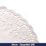 thumbnail of Naperons  53 G/M2 Ø 34 Cm Branco Papel (250 Unidades)