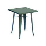 thumbnail of tavolo in lamiera,dimensioni 60x60 cm.,colore verde militare