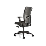 thumbnail of Büro-Drehstuhl mit Lordosenstütze Chefsessel  Bürostuhl 980-1125x485x440 mm Schwarz 210360