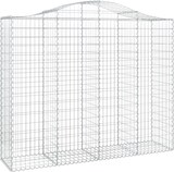 thumbnail of vidaXL Gabionen mit Hochbogen 50Stk. 200x50x160/180cm Verzinktes Eisen