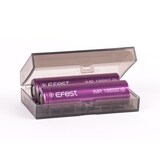 thumbnail of Efest Purple IMR 18650 3000mAh 3,6V - 3,7V min. 2900mAh typ. 3000mAh maximal 35A Stromabgabe (Flat Top) inkl. Akkuschutzbox
