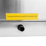 thumbnail of Romux® Friteuse À Gaz Butane Professionnelle 14+14 Litres Double de Table avec Minisit | Friteuse en Acier Inox avec Robinet de Vidange 12000 W