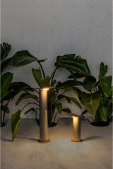 thumbnail of Faro Barcelona - Lotus 650 LED 18W 3000K Pollerleuchte für den Außenbereich - IP65, 1120 lm, Graue Gartenleuchte - 35 cm
