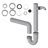 thumbnail of ECO SAVE Siphon Küchenspüle, Abfluss für Spüle Küche aus recyceltem Kunststoff, mit Anschluss für Geschirrspüler