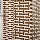 thumbnail of HOMCOM Biombo Separador de Ambientes de 4 Paineis Dobrável Separador de Ambientes Decoração Elegante 180x180cm Marrom e Branco