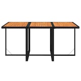 thumbnail of vidaXL 7-tlg. Garten-Essgruppe mit Kissen Poly Rattan Schwarz