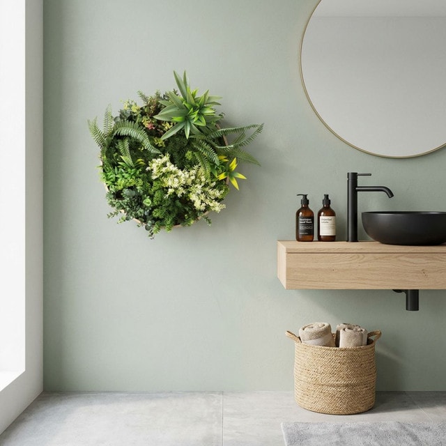 CUADRO VEGETAL ARTIFICIAL Naturing Monde ALICE - 50 cm diámetro