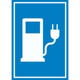 thumbnail of Stromtankstelle Schild Elektrofahrzeug A4 (210x297mm)