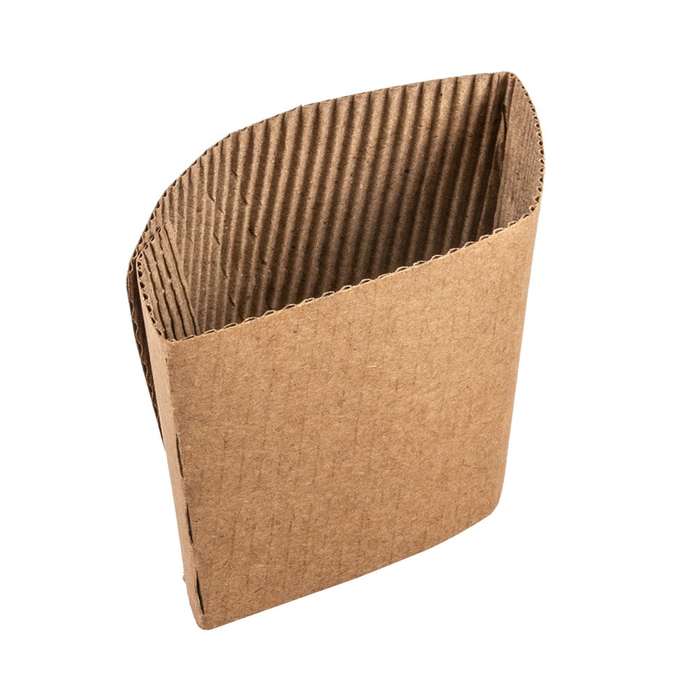Fundas Aislantes Para Vasos 480 Ml 170 + 90 G/M2 13/11X6,5 Cm Natural Cartón (1000 unidades)