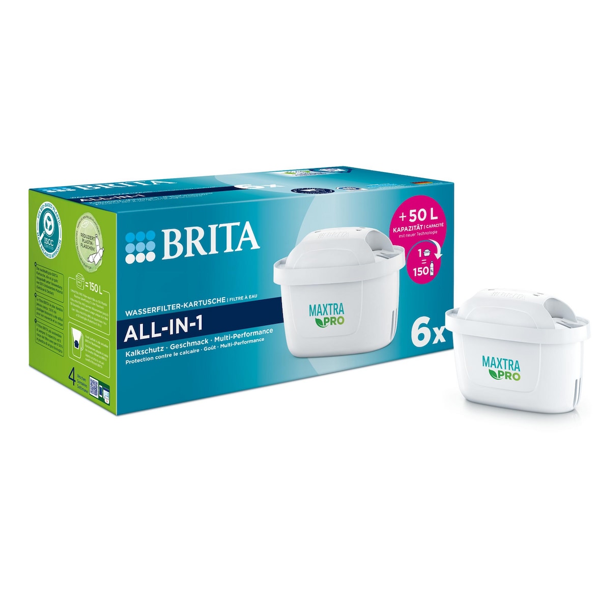 Brita Wasserfilterkartuschen Maxtra Pro ALL-IN-1, Kunststoff, 6 Stück