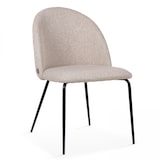 thumbnail of Set van 4 beige stoffen stoelen