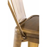 thumbnail of Décoshop26 - Lot de 2 tabourets de bar en métal doré style industriel dossier haut repose-pieds TDB10293