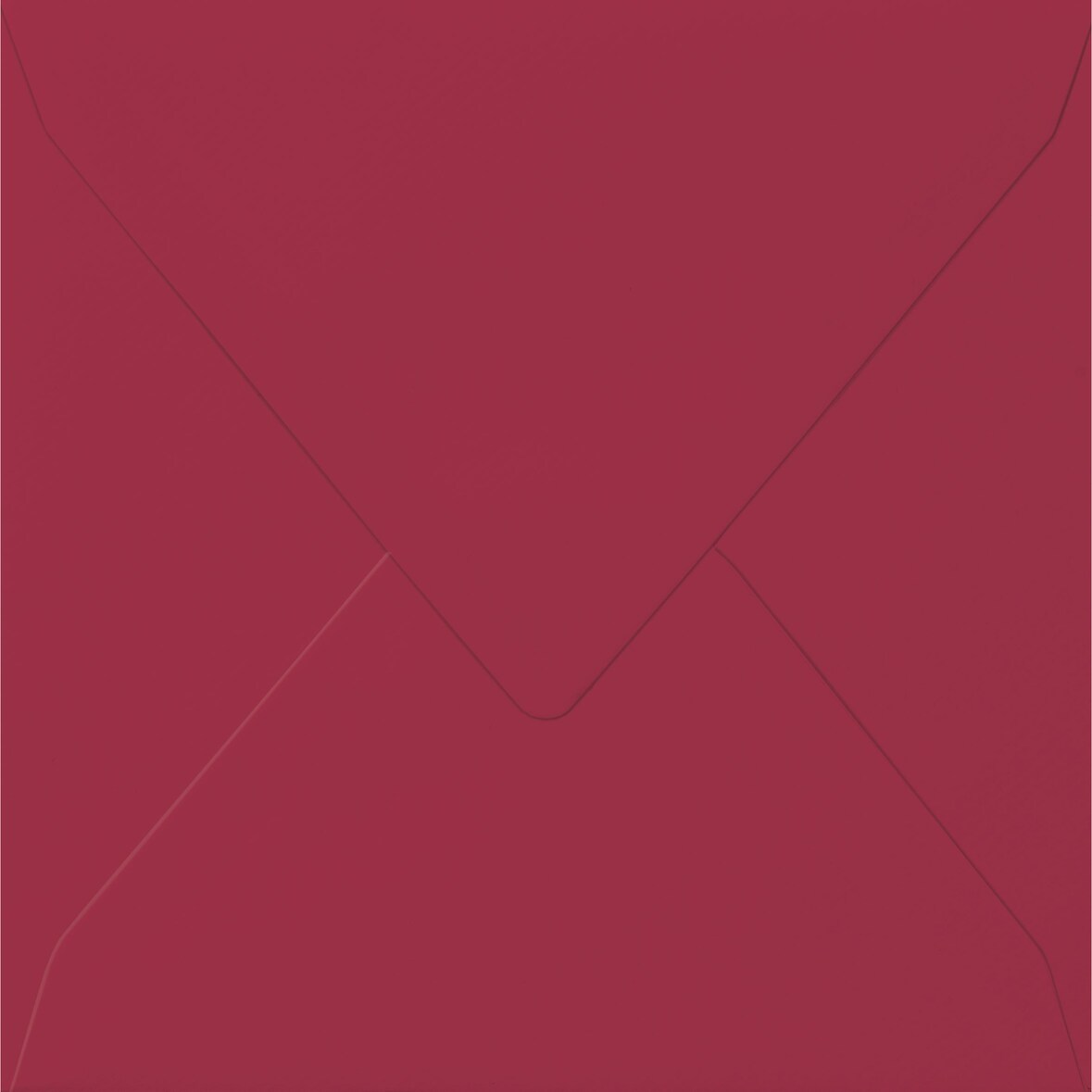 Briefumschlag quadratisch 14x14cm 100g/qm nassklebend rot Packung mit 50 Stück