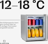thumbnail of Brooklyn 30 Mini-Kühlschrank Glastür LED Ablage Silber