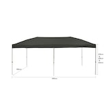 thumbnail of METRO PROFESSIONAL Gazebo pieghevole per catering Thagpi, acciaio/poliestere, 3 x 6 m, idrorepellente, nero
