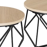 thumbnail of tectake 2 mesas de centro Benham  Madeira Industrial Clara, Carvalho Sonoma