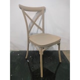 thumbnail of Silla Crossback polipropileno diseño eventos beige 90 x 48 x 49 cm