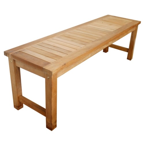 Premium Teak Parkbank Gartenbank Sitzbank Gartenmöbel Holzbank nachhaltig 150cm : 150 cm
