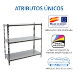 thumbnail of SimonRack Metallregal, 900x900x300 mm, 3 Ebenen, Metallboden, 180 kg Biegepunkt, Anthrazit/Verzinkt - Simonclick