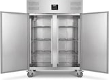 thumbnail of Romux® Gefrierschrank mit 2 Türen 148 cm mit Umluftkühlung | Gastro Gefrierschrank aus Edelstahl mit 1300 L Kapazität - 6 Einlegeböden und 580 W