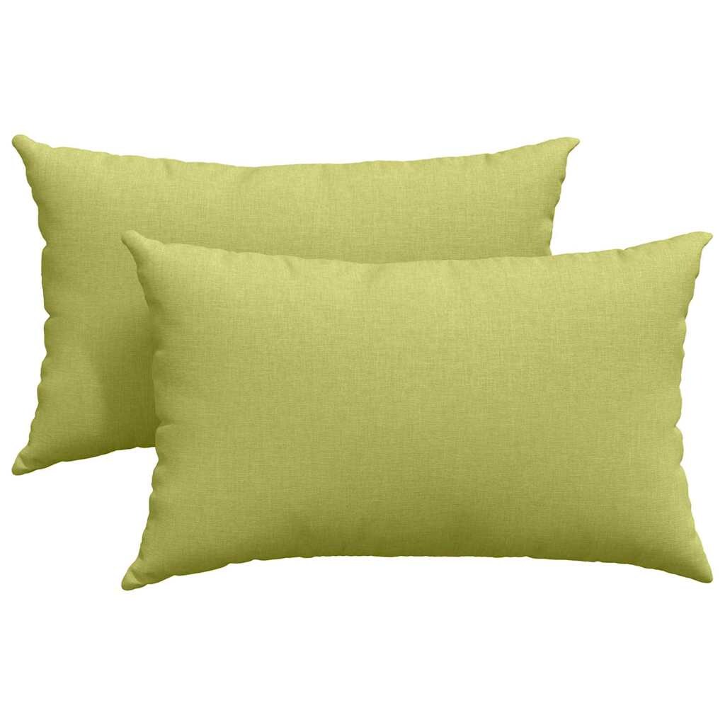 vidaXL Sofakissen 2 pcs Hellgrün 50 x 30 cm Stoff