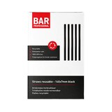 thumbnail of Barprofessional Herbruikbare Rietjes Zwart 14 cm